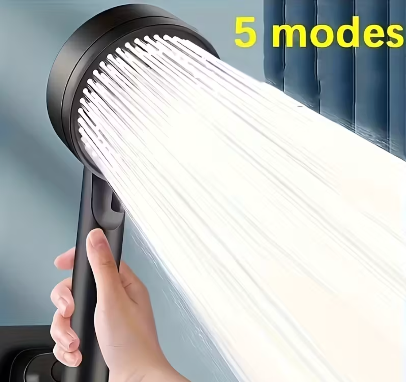 Water-Saving Adjustable Spray - 5-Mode High-Pressure Shower Head