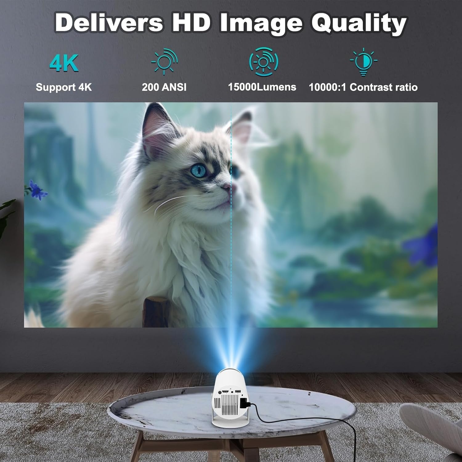 VistaBeam Portable Smart Projector - Haven&Co.VistaBeam Portable Smart ProjectorHaven&Co.Haven&Co.VistaBeam Portable Smart Projector